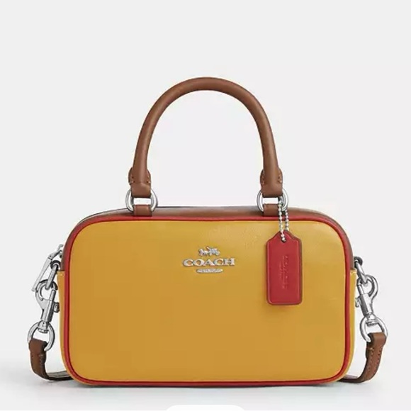 Coach Satchel Crossbody In Colorblock #CT883 - Picture 1 of 5